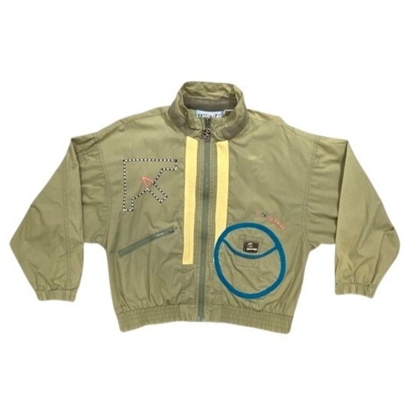 Vintage IXSPA Jamie Sadock Womens 2pc Bomber Jacket Cargo Pants Set Olive S - Picture 8 of 16